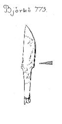 Kniv av järn (SHM Invnr 34000)Foto: Harald Faith-Ell 2015-01-23 SHMM